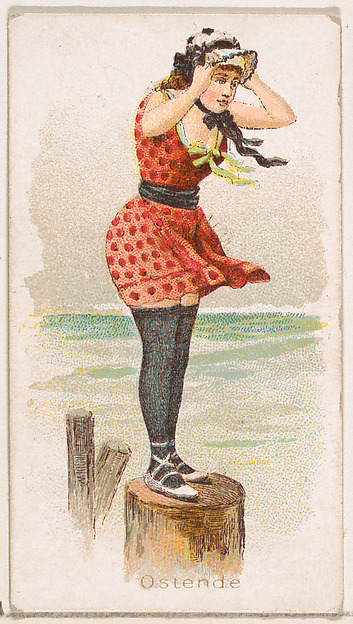 Ostende, from the Fancy Bathers series (N187) issued by Wm. S. Kimball & Co.