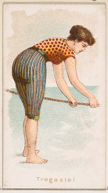 Tregastel, from the Fancy Bathers series (N187) issued by Wm. S. Kimball & Co.