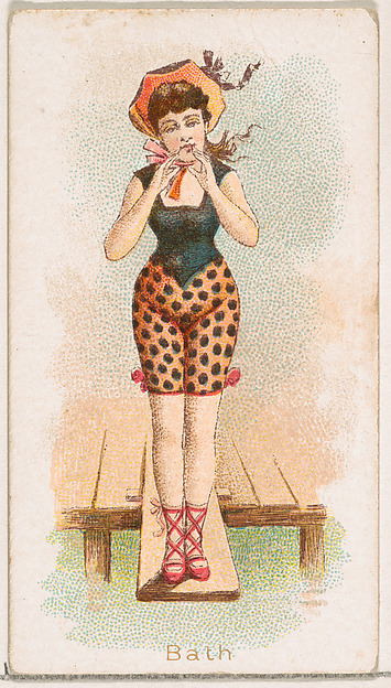 Bath, from the Fancy Bathers series (N187) issued by Wm. S. Kimball & Co.