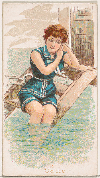 Cette, from the Fancy Bathers series (N187) issued by Wm. S. Kimball & Co.