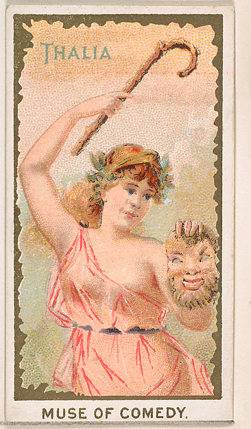 Thalia, Muse of Comedy, from the Goddesses of the Greeks and Romans series (N188) issued by Wm. S. Kimball & Co.