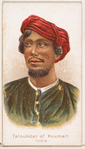 Taloukdar of Koumari, India, from the Savage and Semi-Barbarous Chiefs and Rulers series (N189) issued by Wm. S. Kimball & Co.