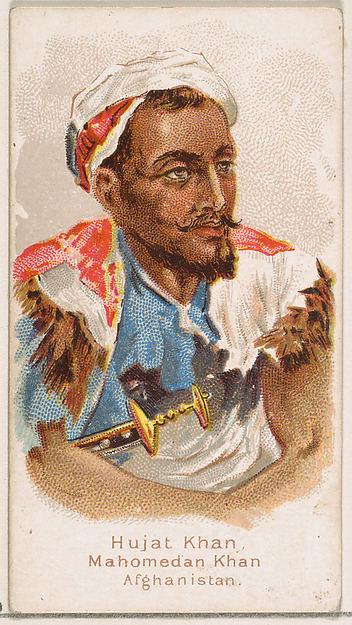 Hujat Khan, Mahomedan Khan, Afghanistan, from the Savage and Semi-Barbarous Chiefs and Rulers series (N189) issued by Wm. S. Kimball & Co.