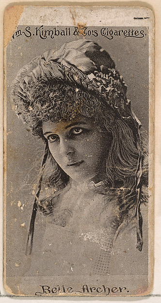 Belle Archer, from the Actresses series (N190) issued by Wm. S. Kimball & Co.