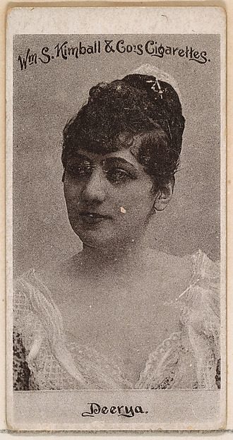 Miss Deerya, from the Actresses series (N190) issued by Wm. S. Kimball & Co.