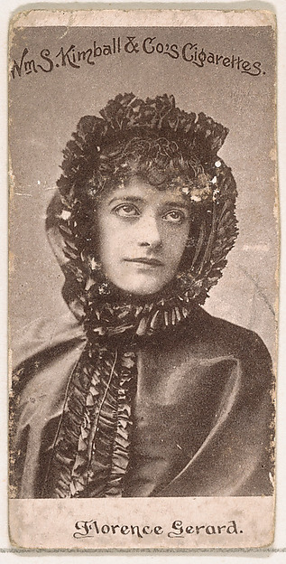 Florence Gerard, from the Actresses series (N190) issued by Wm. S. Kimball & Co.