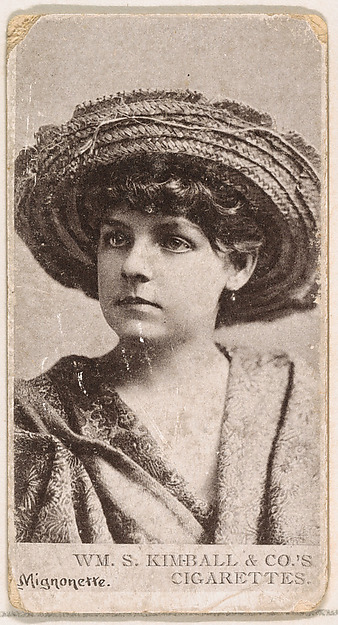 Miss Mignonette, from the Actresses series (N190) issued by Wm. S. Kimball & Co.