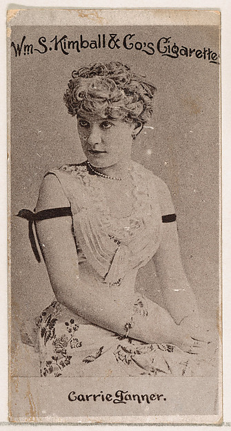 Carrie Tanner, from the Actresses series (N190) issued by Wm. S. Kimball & Co.