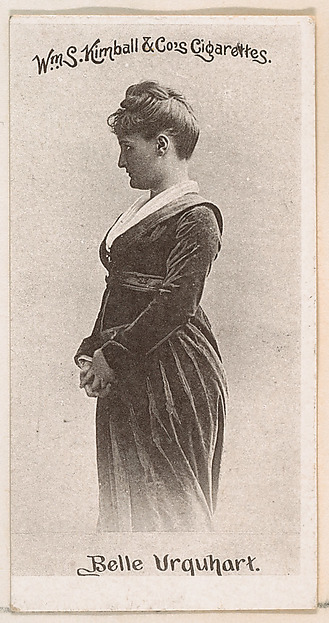 Belle Urquhart, from the Actresses series (N190) issued by Wm. S. Kimball & Co.