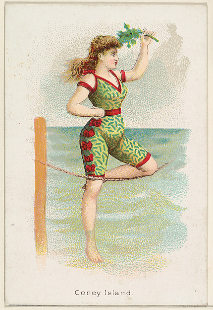 Coney Island, from the Beautiful Bathers series (N192) issued by Wm. S. Kimball & Co.