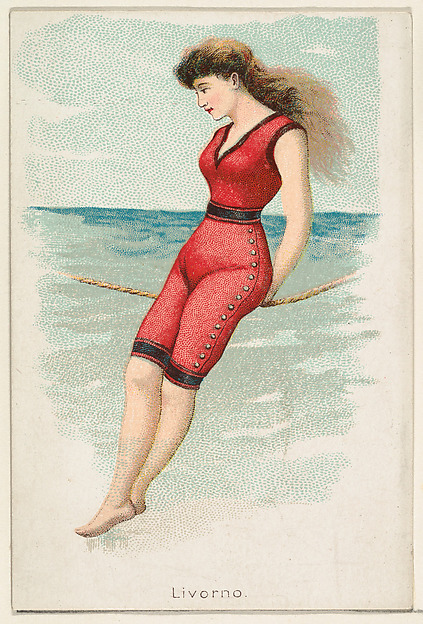 Livorno, from the Beautiful Bathers series (N192) issued by Wm. S. Kimball & Co.