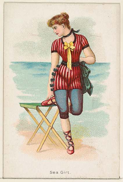 Sea Girt, from the Beautiful Bathers series (N192) issued by Wm. S. Kimball & Co.