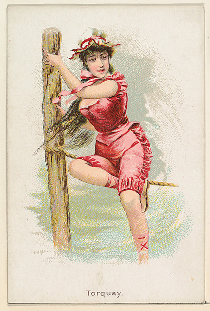 Torquay, from the Beautiful Bathers series (N192) issued by Wm. S. Kimball & Co.