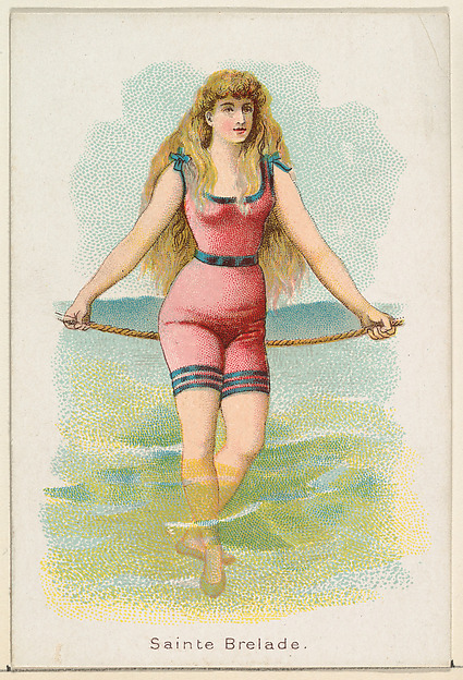 Sainte Brelade, from the Beautiful Bathers series (N192) issued by Wm. S. Kimball & Co.