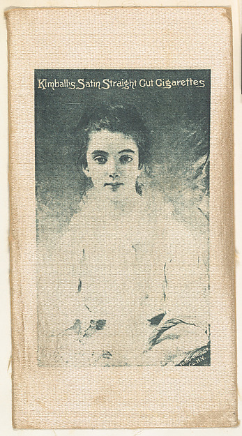 Seated woman (on tan silk), from the Girl Art Subjects series (N193) issued by Wm. S. Kimball & Co.