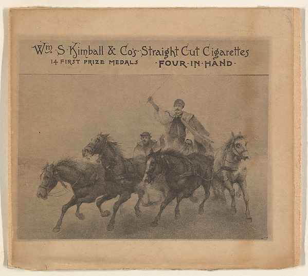 Four in Hand, from the Sports and Art Subjects series (N197) issued by Wm. S. Kimball & Co. by William S. Kimball & Company, The Metropolitan Museum of Art