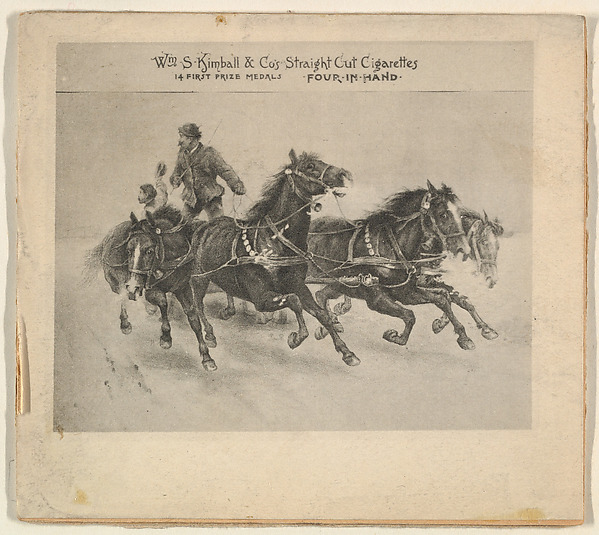 Four in Hand, from the Sports and Art Subjects series (N197) issued by Wm. S. Kimball & Co. by William S. Kimball & Company, The Metropolitan Museum of Art
