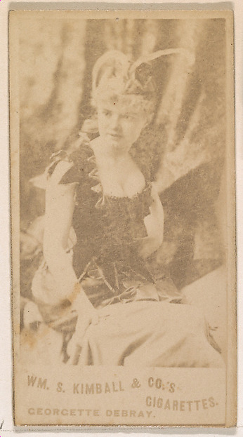 Georgette Debray, from the Actresses series (N203) issued by Wm. S. Kimball & Co.