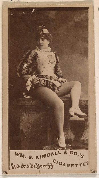 Lisbet S. DeBoreff, from the Actresses series (N203) issued by Wm. S. Kimball & Co.