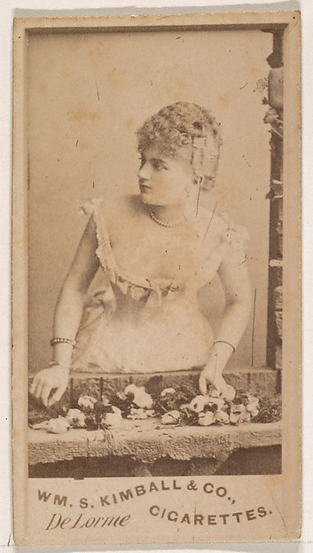 Miss De Lorme, from the Actresses series (N203) issued by Wm. S. Kimball & Co.