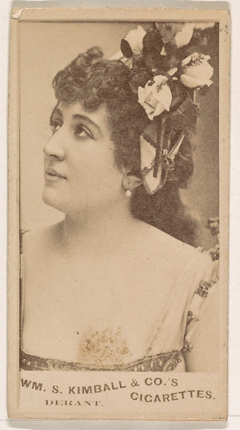 Miss Derant, from the Actresses series (N203) issued by Wm. S. Kimball & Co.