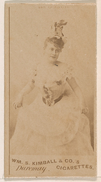 Miss Duremay, from the Actresses series (N203) issued by Wm. S. Kimball & Co.