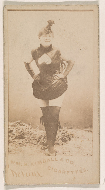 Miss Devaux, from the Actresses series (N203) issued by Wm. S. Kimball & Co.
