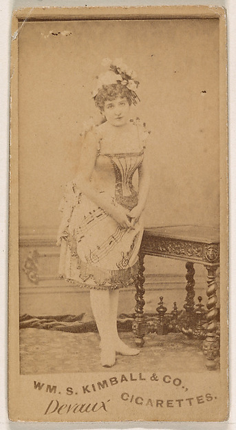 Miss Devaux, from the Actresses series (N203) issued by Wm. S. Kimball & Co.