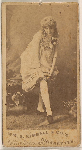 Hettie Duncan, from the Actresses series (N203) issued by Wm. S. Kimball & Co.