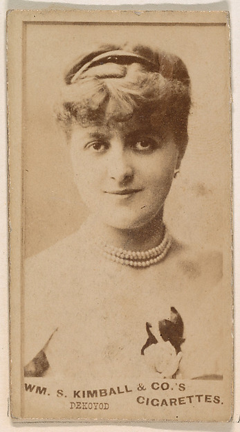 Miss Dekoyod, from the Actresses series (N203) issued by Wm. S. Kimball & Co.
