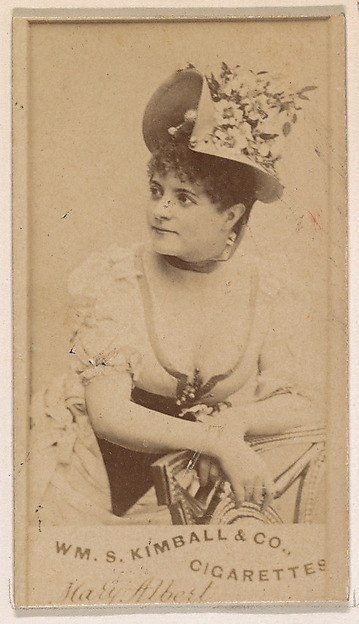 Mary Albert, from the Actresses series (N203) issued by Wm. S. Kimball & Co.