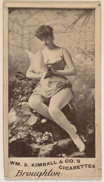 Miss Broughton, from the Actresses series (N203) issued by Wm. S. Kimball & Co.