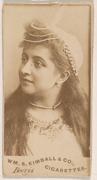 Miss Borris, from the Actresses series (N203) issued by Wm. S. Kimball & Co.