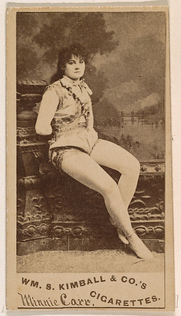 Minnie Carr, from the Actresses series (N203) issued by Wm. S. Kimball & Co.