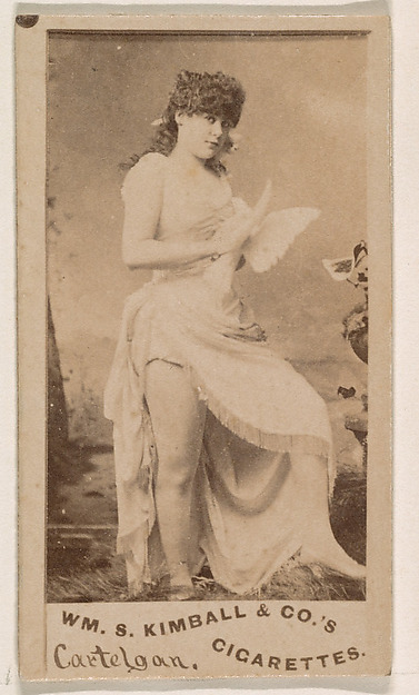 Miss Cartelgan, from the Actresses series (N203) issued by Wm. S. Kimball & Co.