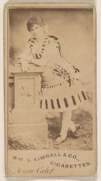 Jennie Calef, from the Actresses series (N203) issued by Wm. S. Kimball & Co.