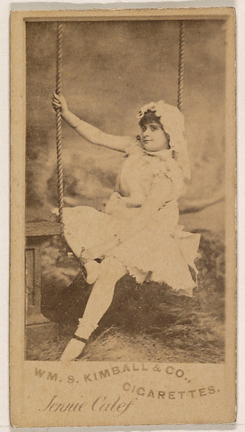 Jennie Calef, from the Actresses series (N203) issued by Wm. S. Kimball & Co.