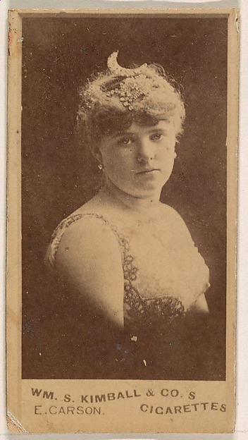 Emma Carson, from the Actresses series (N203) issued by Wm. S. Kimball & Co.