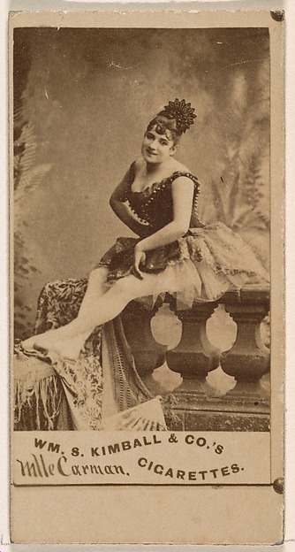 Mlle. Carman, from the Actresses series (N203) issued by Wm. S. Kimball & Co.