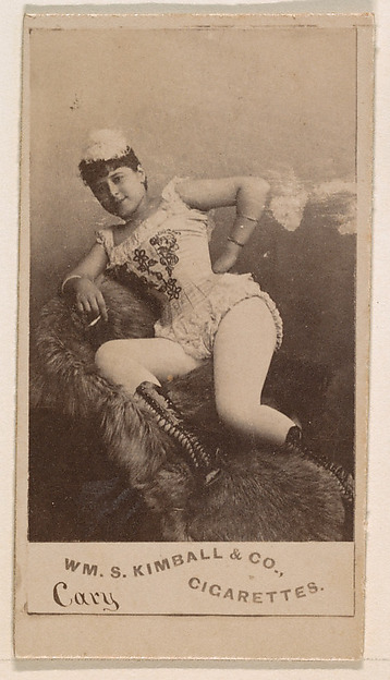 Miss Cary, from the Actresses series (N203) issued by Wm. S. Kimball & Co.