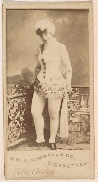 Belle Clifton, from the Actresses series (N203) issued by Wm. S. Kimball & Co.