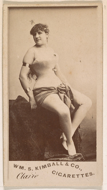 Miss Clarie, from the Actresses series (N203) issued by Wm. S. Kimball & Co.