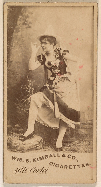 Mlle Cortei, from the Actresses series (N203) issued by Wm. S. Kimball & Co.