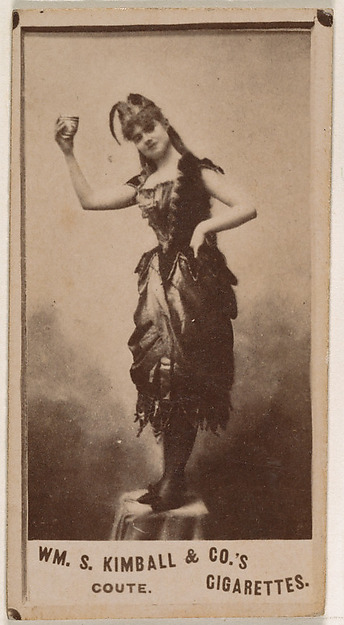 Miss Coute, from the Actresses series (N203) issued by Wm. S. Kimball & Co.