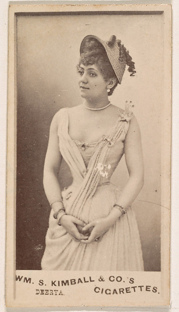 Miss Deerya, from the Actresses series (N203) issued by Wm. S. Kimball & Co.