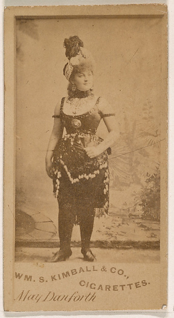 May Danforth, from the Actresses series (N203) issued by Wm. S. Kimball & Co.