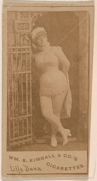 Lilly Dana, from the Actresses series (N203) issued by Wm. S. Kimball & Co.