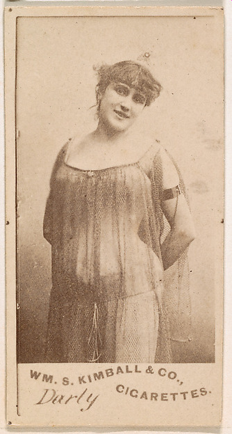 Miss Darly, from the Actresses series (N203) issued by Wm. S. Kimball & Co.
