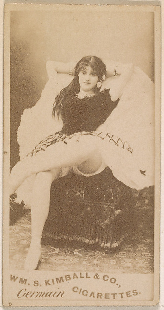 Miss Germain, from the Actresses series (N203) issued by Wm. S. Kimball & Co.
