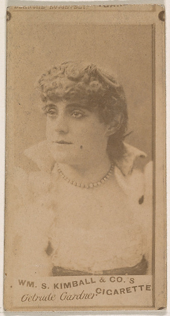Gertrude Gardner, from the Actresses series (N203) issued by Wm. S. Kimball & Co.